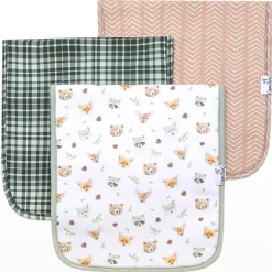 Copper Pearl Wilder Burp Cloths (3)