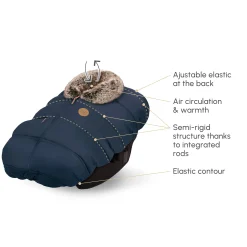 Kids/BOY Petit Coulou Winter Car Seat Cover - Classic Collection - Blush
