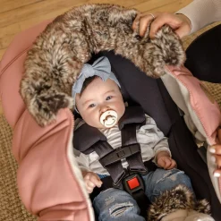Kids/BOY Petit Coulou Winter Car Seat Cover - Classic Collection - Blush