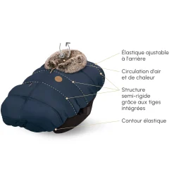 Kids/BOY Petit Coulou Winter Car Seat Cover - Classic Collection - Blush