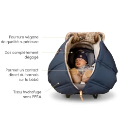 Kids/BOY Petit Coulou Winter Car Seat Cover - Classic Collection - Blush