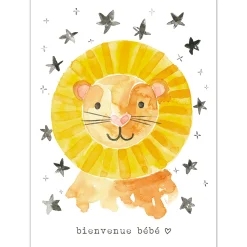 STÉPHANIE RENIÈRE ILLUSTRATION Wish Card Bienvenue Bébé