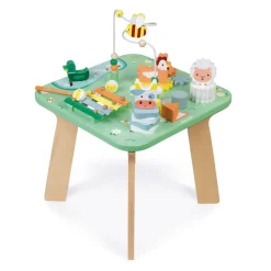 Janod Developmental Toys|Activity Centers & Walkers>Wooden Activity Table - Pretty Meadow