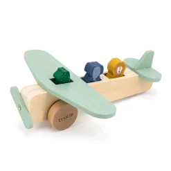 Kids Trixie Wooden Animal Airplane