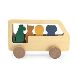 Kids Trixie Wooden Animal Bus