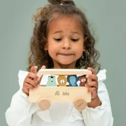 Kids Trixie Wooden Animal Bus
