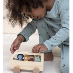 Kids Trixie Wooden Animal Bus