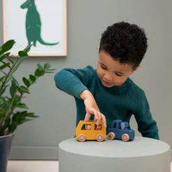 Kids Trixie Wooden Toys>Wooden Animal Car Set