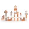 Label Label Wooden blocks 50 Pieces - Nougat