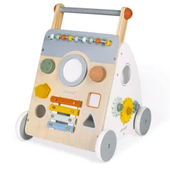 Kids Janod Wooden Toys|Walkers>Wooden Multi-Activity Trolley Walker - Sweet Cocoon
