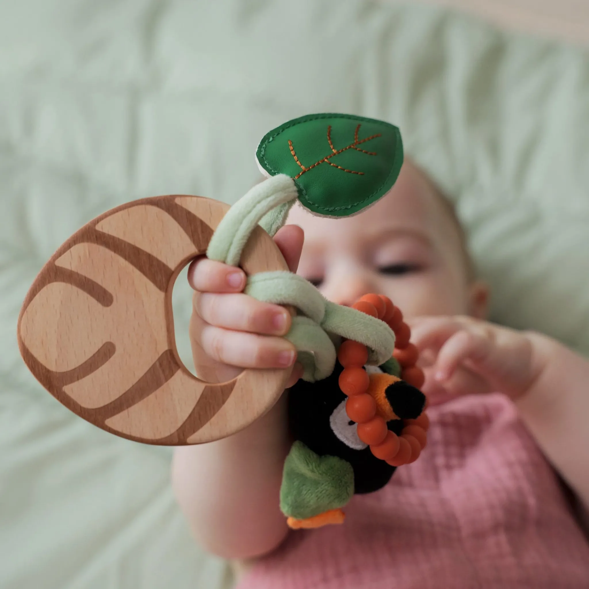 Little Big Friends Wooden Rattle - Jungle