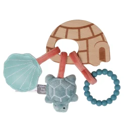 Little Big Friends Wooden Rattle - Ocean