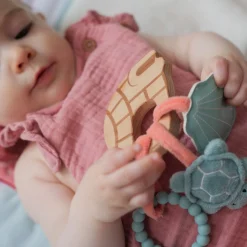 Little Big Friends Wooden Rattle - Ocean