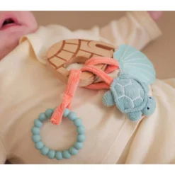 Little Big Friends Wooden Rattle - Ocean