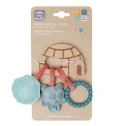 Little Big Friends Wooden Rattle - Ocean