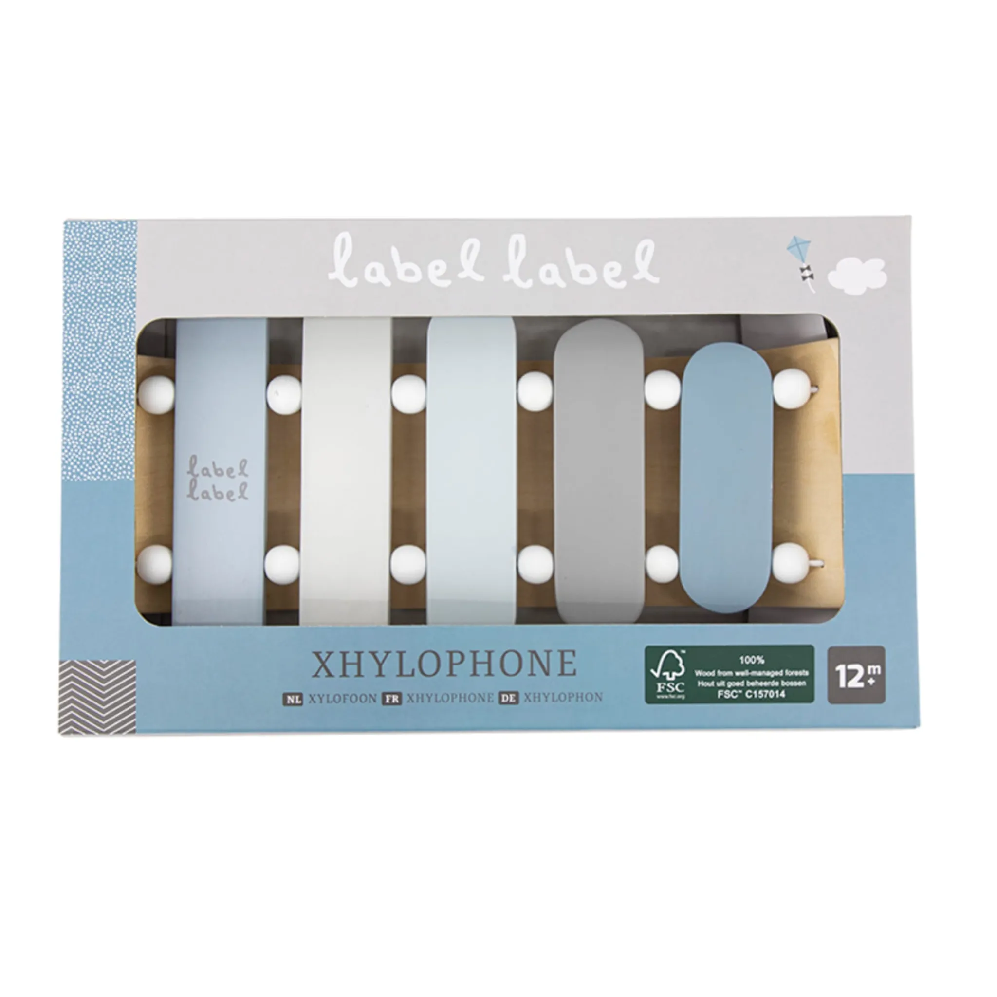 Kids Label Label Xylophone - Blue