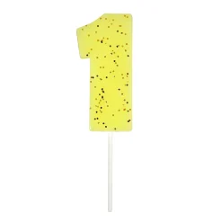 Meri Meri Party Supplies>Yellow Number 1 Candle