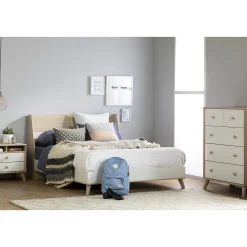 South Shore Storage Furniture>Yodi 5-Drawer Chest - Soft Elm and Pure White