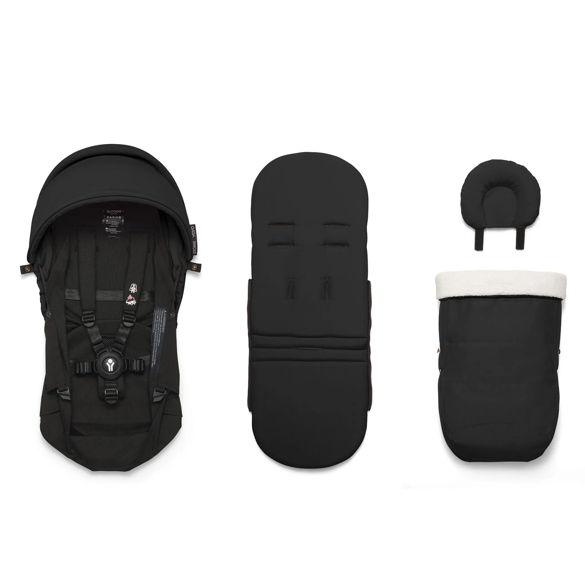 Kids Stokke Strollers|Strollers & Trailers>YOYO³ 0+ Newborn Pack - Black