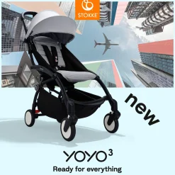 Kids Stokke YOYO³ Stroller Complete - Black / Toffee