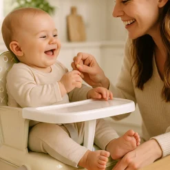 Benbat High Chairs & Booster Seats|High Chairs & Booster Seats>YummiGo+ Feed & Go Booster – Cashmere Beige