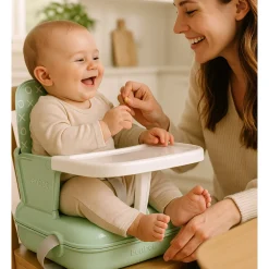 Benbat YummiGo+ Feed & Go Booster – Light Green Ash