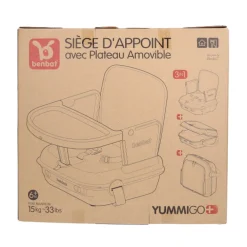 Benbat YummiGo+ Feed & Go Booster – Light Green Ash