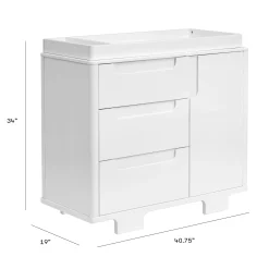 Babyletto Yuzu 3-Drawer Changer Dresser - White