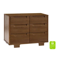 Babyletto Storage Furniture>Yuzu 6-Drawer Dresser - Natural Walnut