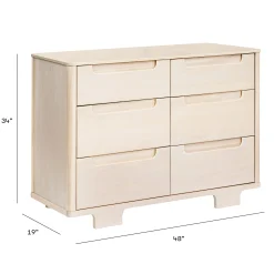 Babyletto Yuzu 6-Drawer Dresser - Washed Natural