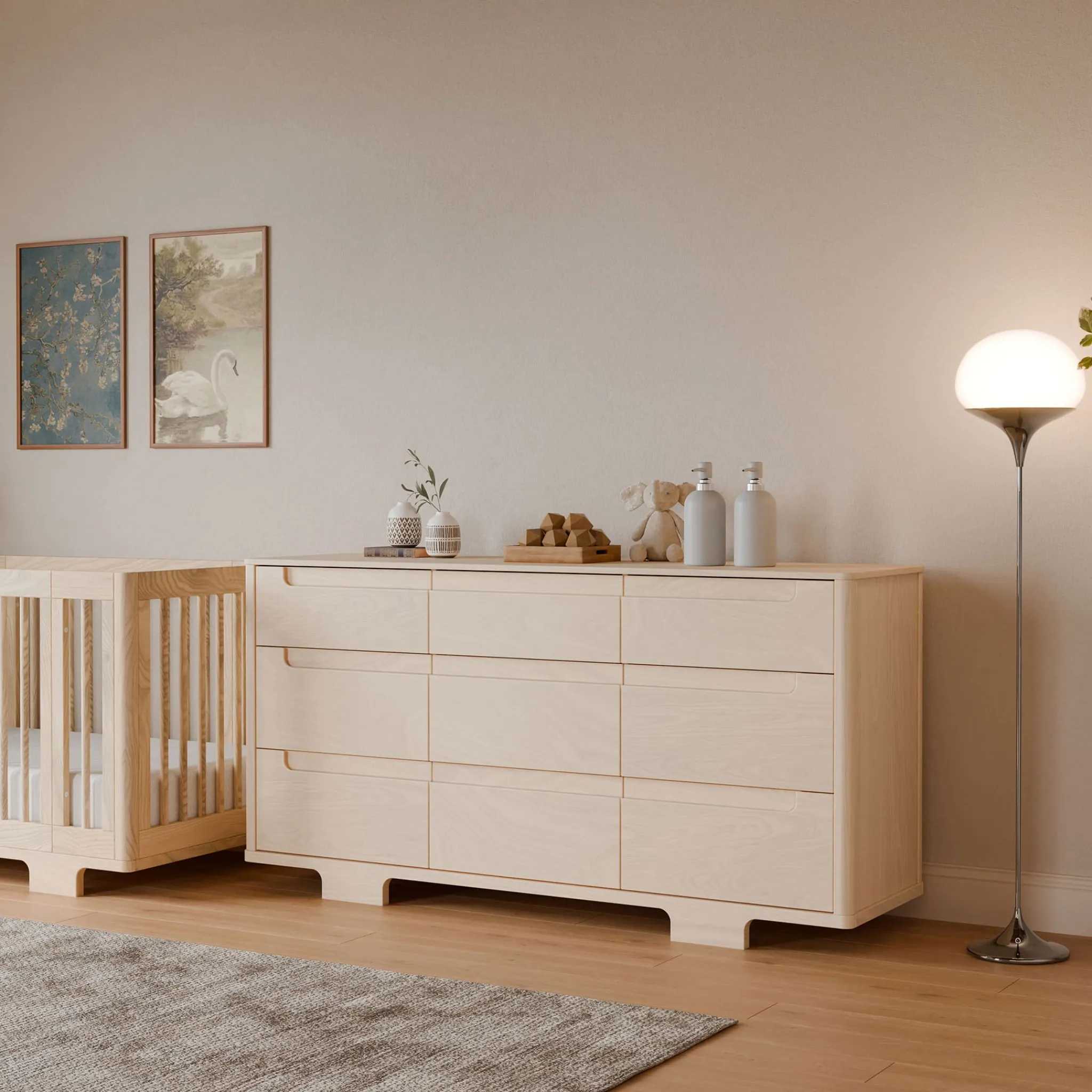 Babyletto Yuzu 9-Drawer Dresser - Washed Natural