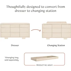 Babyletto Yuzu 9-Drawer Dresser - Washed Natural