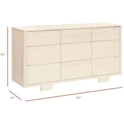 Babyletto Yuzu 9-Drawer Dresser - Washed Natural