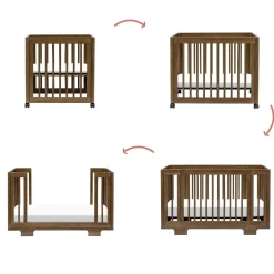 Babyletto Yuzu 8-in-1 Convertible Crib - Walnut