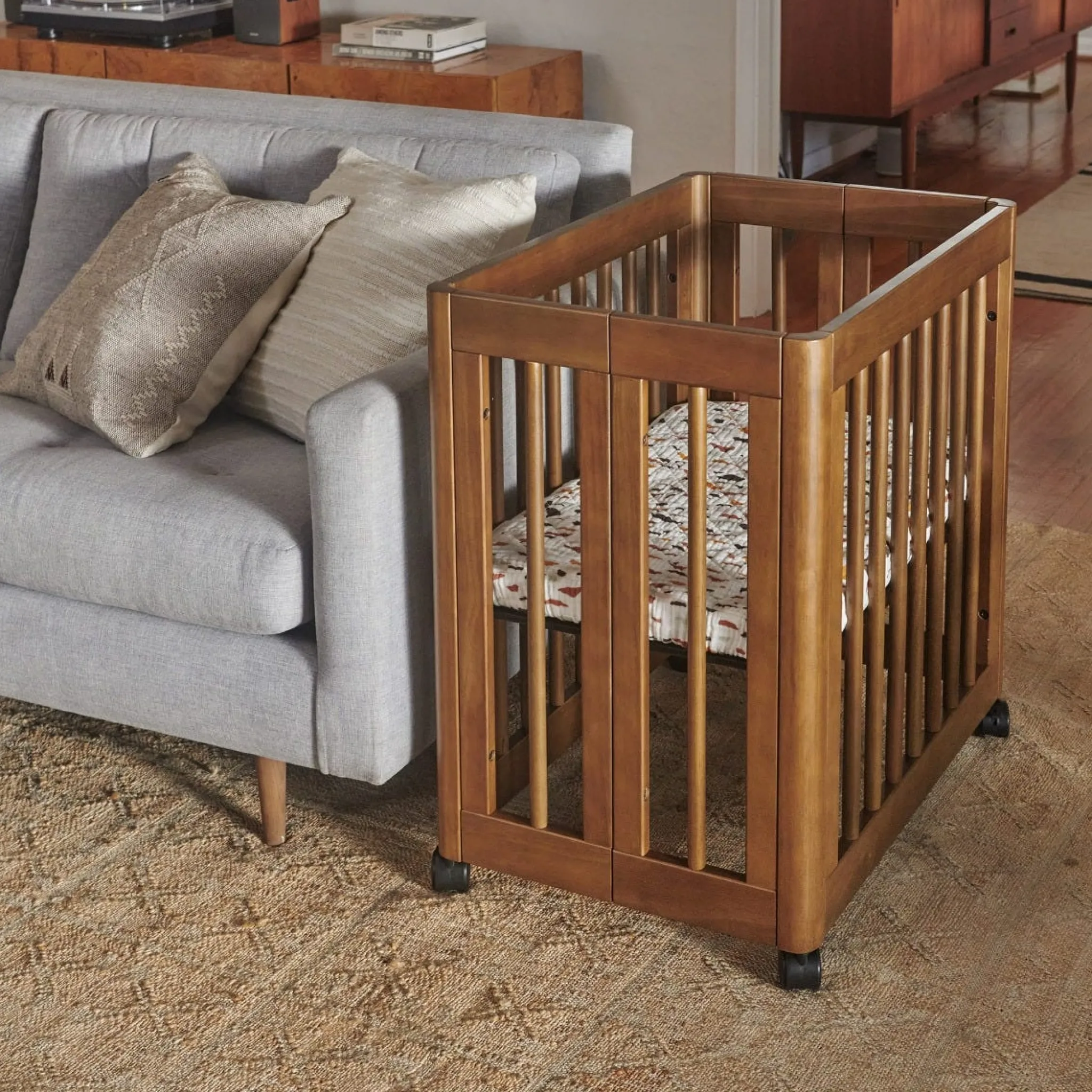Babyletto Yuzu 8-in-1 Convertible Crib - Walnut
