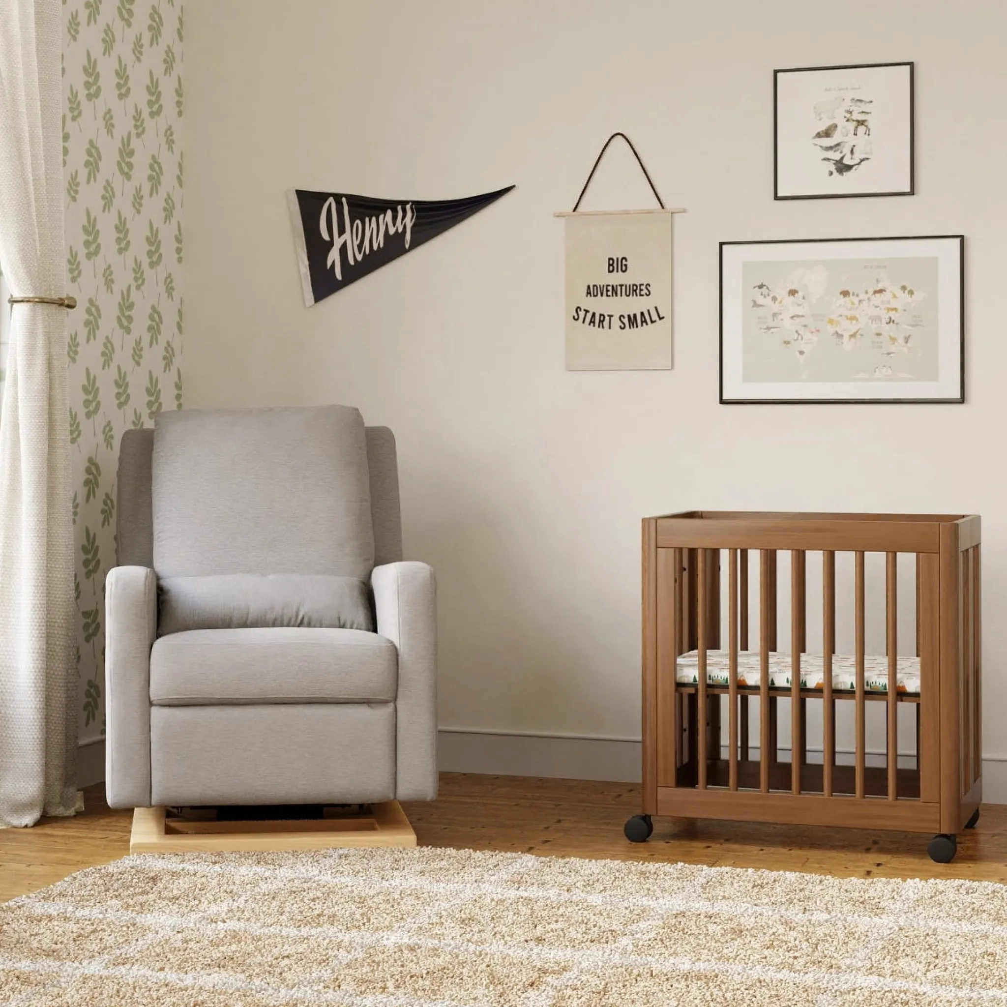 Babyletto Yuzu 8-in-1 Convertible Crib - Walnut