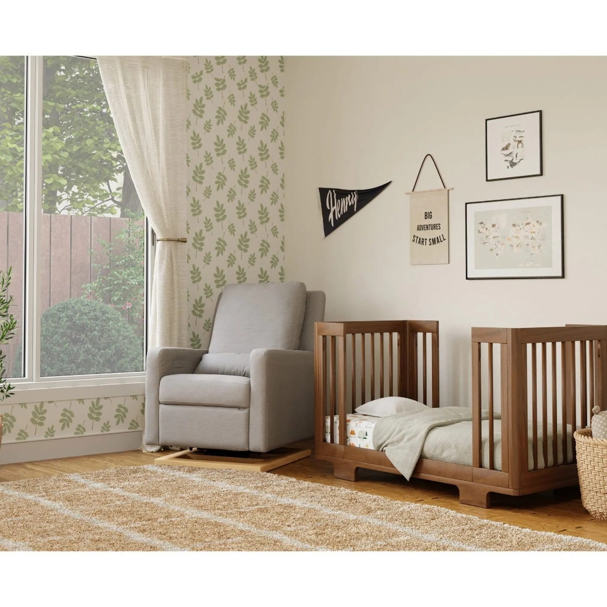 Babyletto Yuzu 8-in-1 Convertible Crib - Walnut
