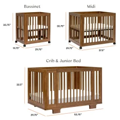 Babyletto Yuzu 8-in-1 Convertible Crib - Walnut
