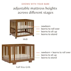 Babyletto Yuzu 8-in-1 Convertible Crib - Walnut