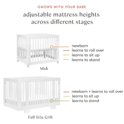 Babyletto Yuzu 8-in-1 Convertible Crib - White