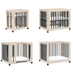 Babyletto Yuzu 8-in-1 Convertible Crib - Washed Natural / Black