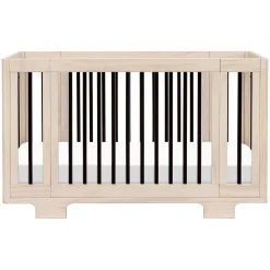 Babyletto Yuzu 8-in-1 Convertible Crib - Washed Natural / Black