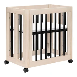Babyletto Yuzu 8-in-1 Convertible Crib - Washed Natural / Black