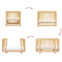 Babyletto Cribs & Mattresses|Cribs & Mattresses>Yuzu 8-in-1 Convertible Crib - Natural