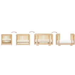 Babyletto Cribs & Mattresses|Cribs & Mattresses>Yuzu 8-in-1 Convertible Crib - Natural