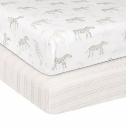 Kids Jasxtek Zebras-2pk Percal Crib Sheet