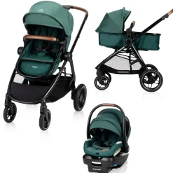 Kids Maxi-cosi Strollers|Strollers & Trailers>Zelia Luxe 5-in-1 Modular Travel System - Essential Green