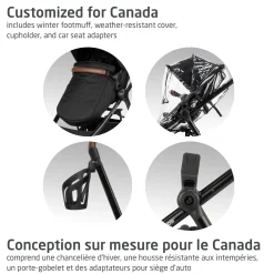 Kids Maxi-cosi Zelia Luxe 5-in-1 Modular Travel System - Basalt Black
