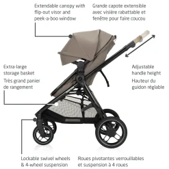 Kids Maxi-cosi Zelia Luxe 5-in-1 Modular Travel System - Truffle