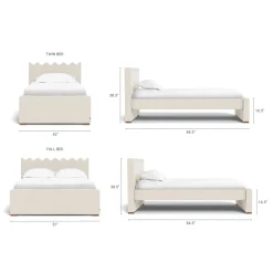 Monte Ziggy Twin Bed - Petal Pink